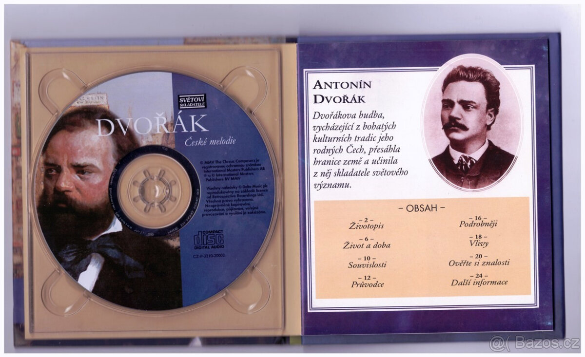 CD - vážná hudba A.Dvořák , F.Cgopin . - 2