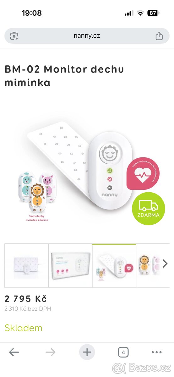 Monitor dechu Jablotron BM-02 - 2