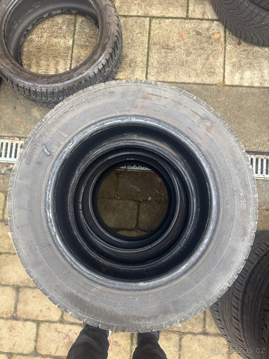 195/60/15 Continental/Hankook letní sada - 2