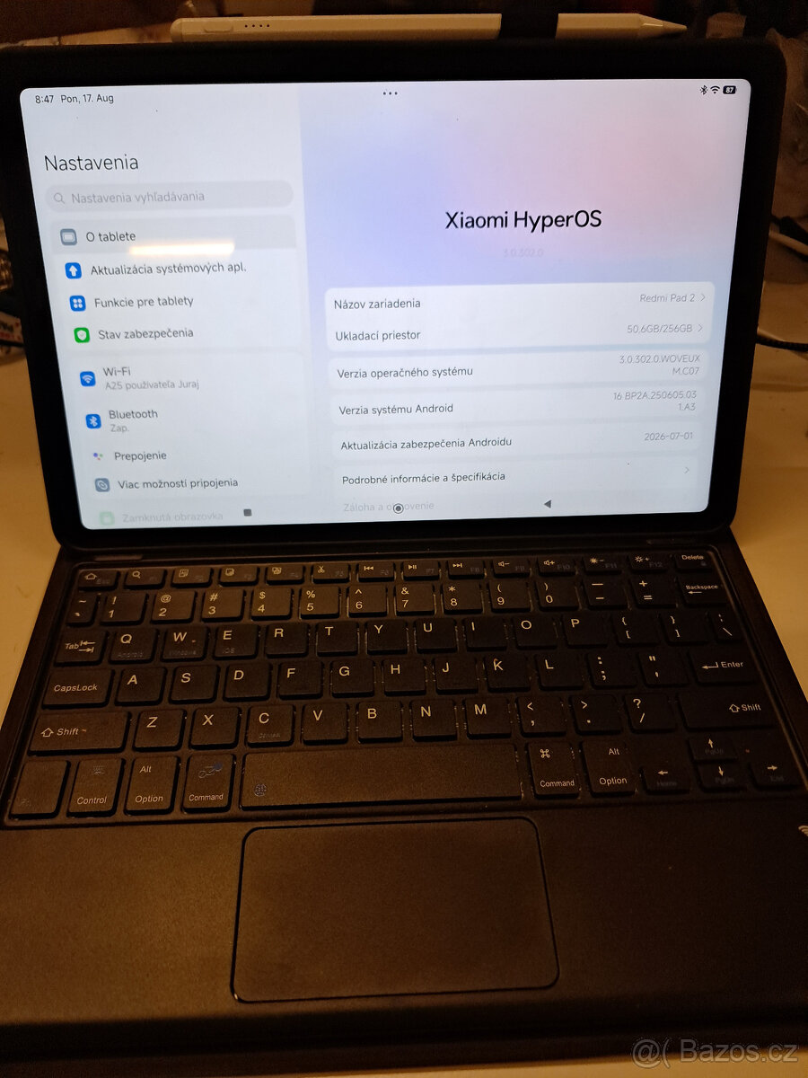Redmi Pad 2 s klávesnici a touch pad myši - 2