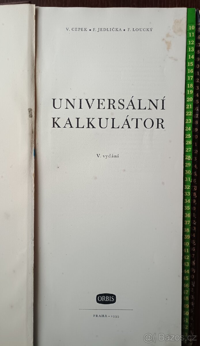 Univerzální knižní kalkulátor Orbis - 2