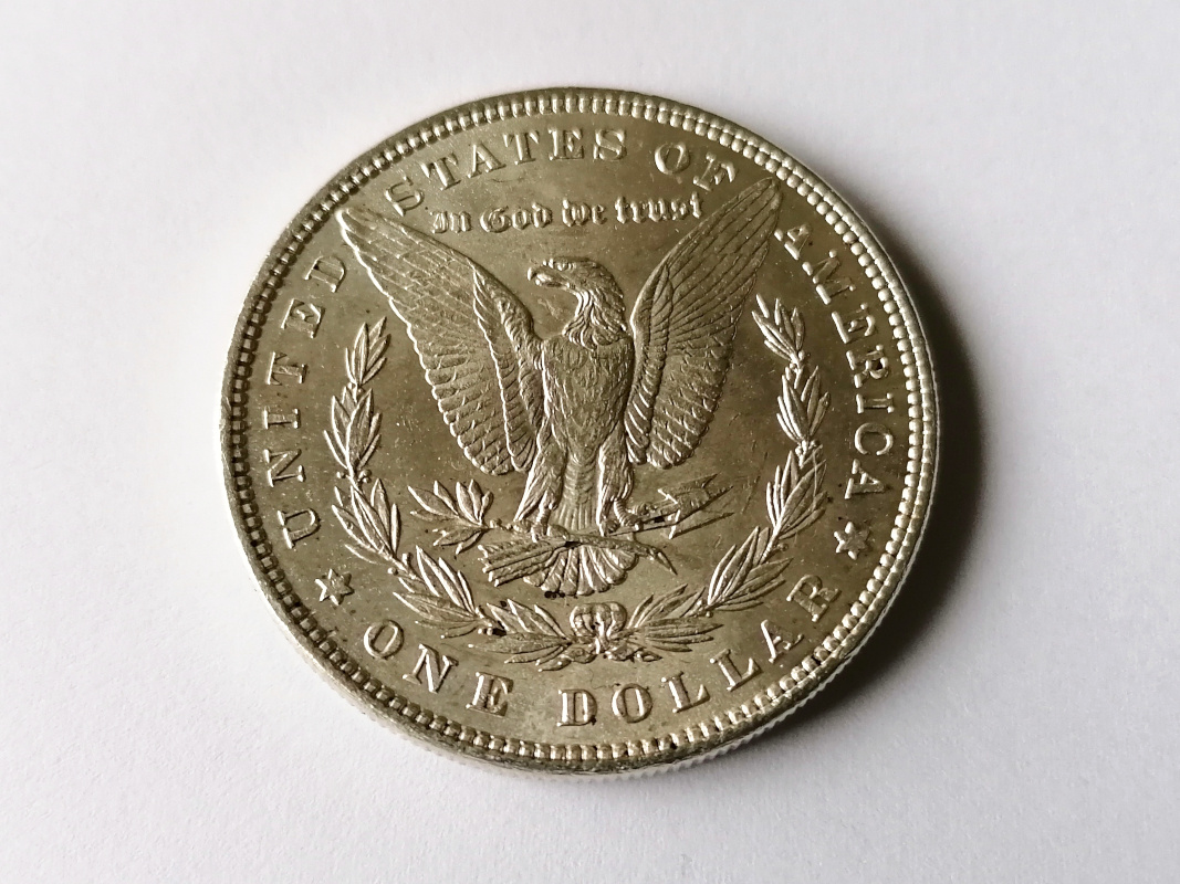 Stříbro 1 Morgan Dolar 1884 Spojené státy americké USA Ag - 2