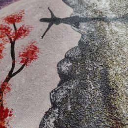 Obraz ručně malovaný, akryl barvy, Žena a svoboda - 2