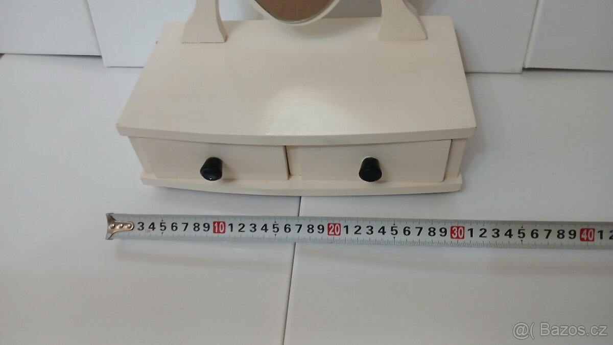 Retro Dětský toaletní stolek - šperkovnice se zrcátkem... - 2