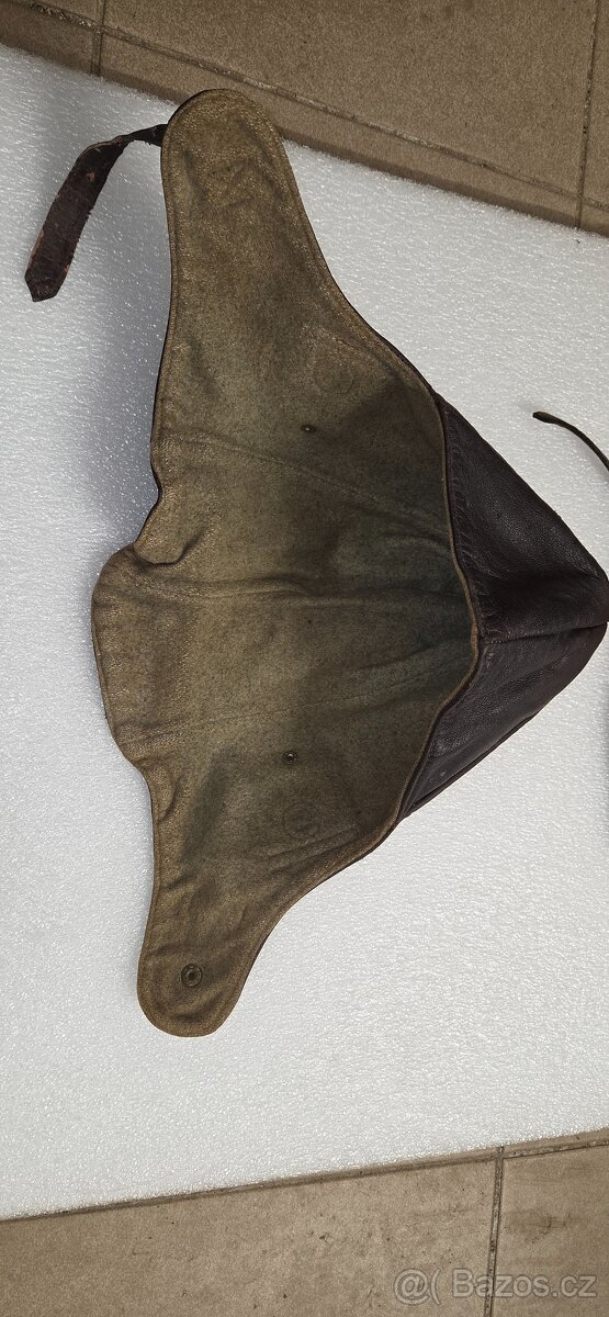 Jawa ČZ Praga atd kožená helma - 2