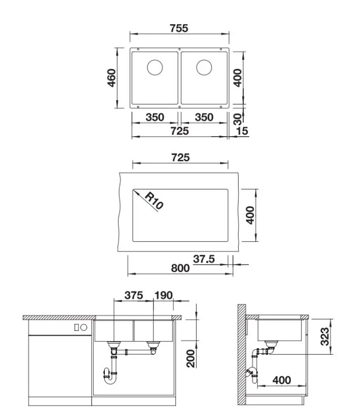 Dřez Blanco granitový - nový (523579) - 2
