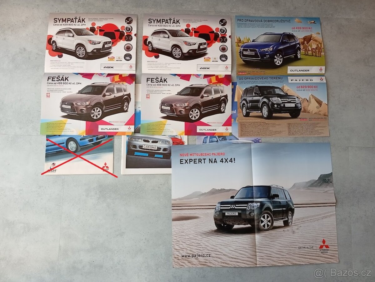 Mitsubishi Carisma, Pajero, Lancer - prospekty, katalogy - 2