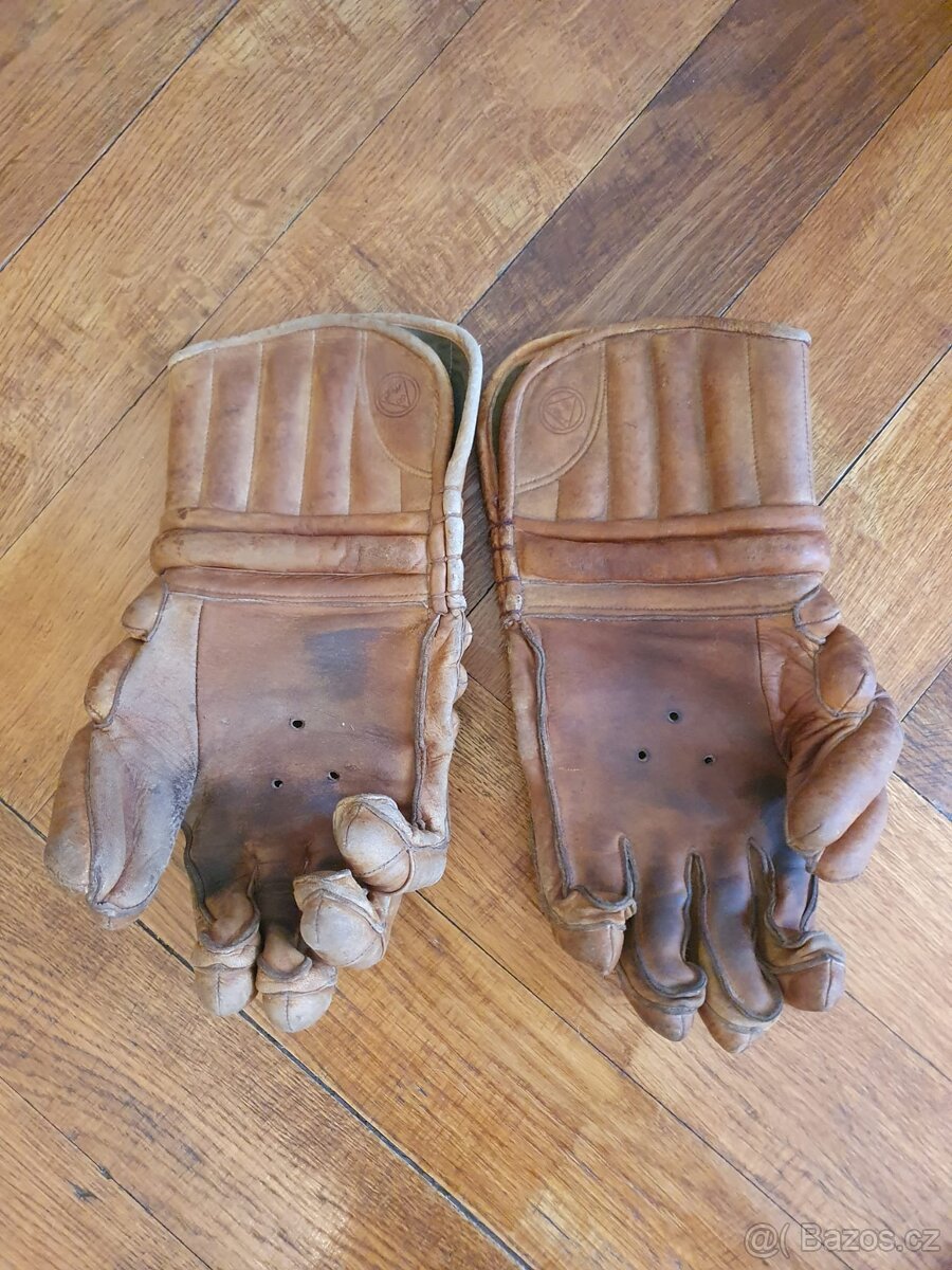 Retro hokejové rukavice - 2