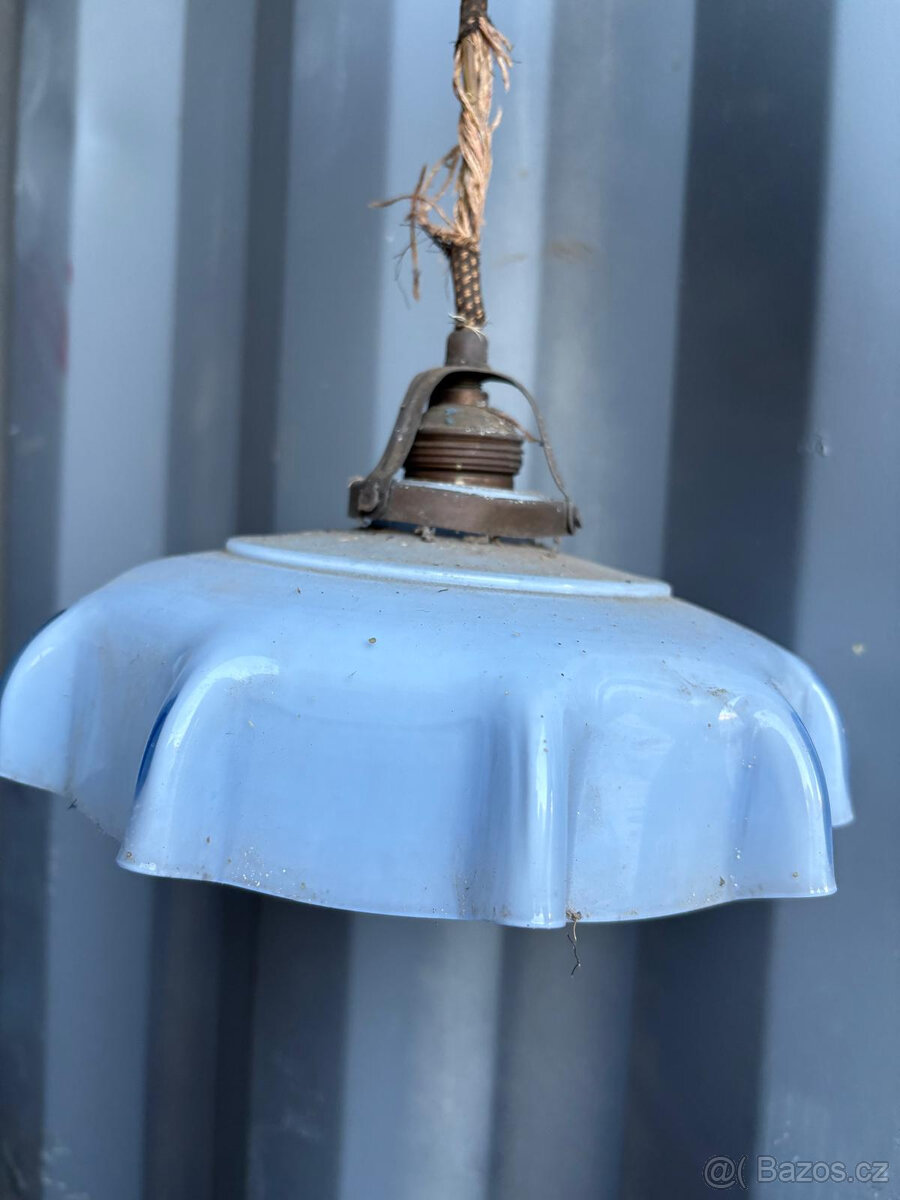 Starý skleněný kuchyňský lustr - 2