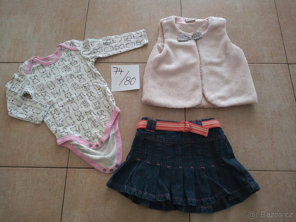 Oblečení set na holčičku vel.74/80 - 2