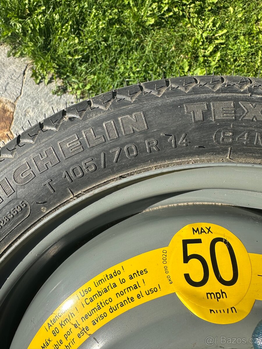 Prodám dojezdové kolo Seat 105/70 R14 ET38 - 2
