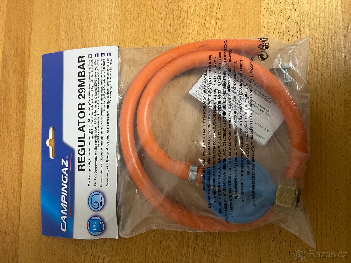 Plynový regulátor s hadicí a příslušenstvím - NOVÝ - 2