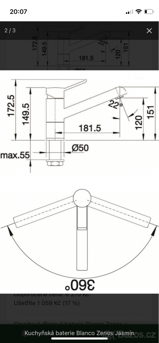 dřezová baterie Blanco - 2