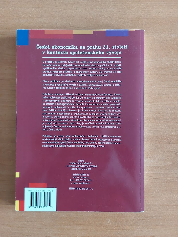Česká ekonomika na prahu 21. století v kontextu společenskéh - 2