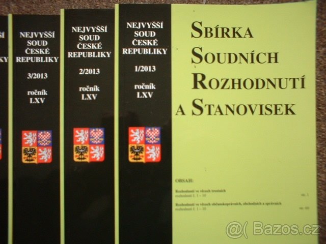 Celé ročníky - Sbírka soudních rozhodnutí a stanovisek - 2