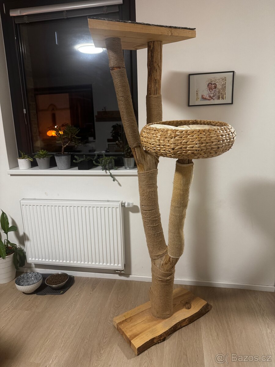 Kočičí strom - škrabadlo masiv - 2