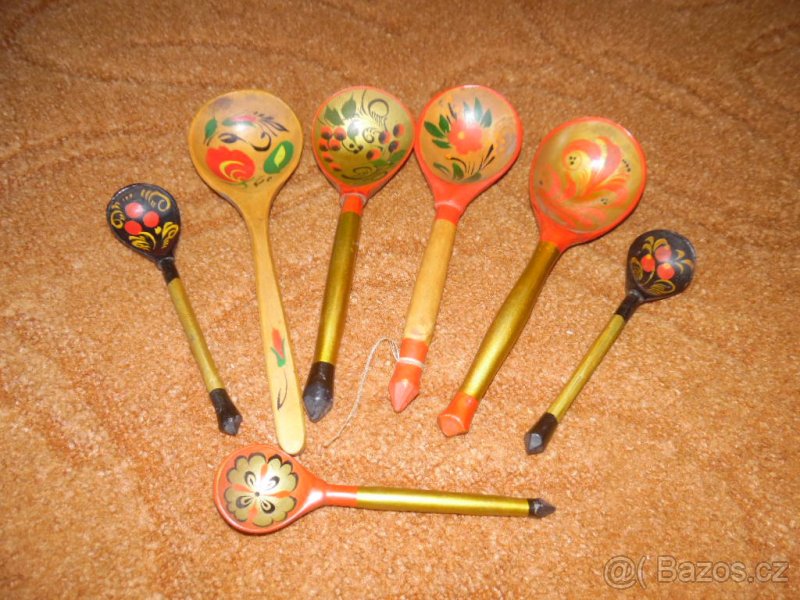 Malované dřevěné lžíce - 2