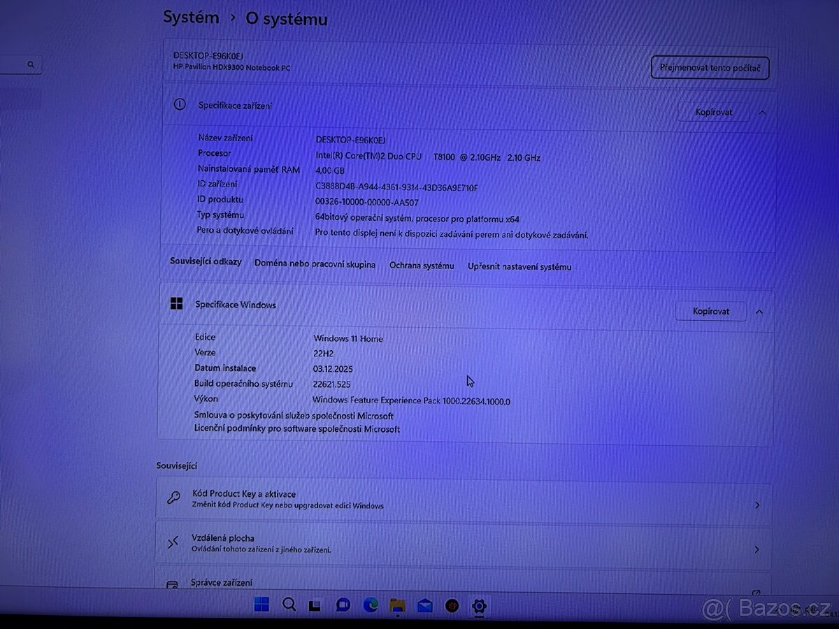 Notebook Hp Pavilion hdx9300 na díly - 2