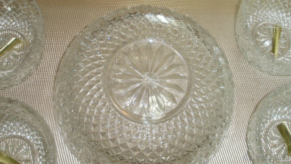 BOHEMIA LEAD CRYSTAL SADA MISEK 6+1 - 2