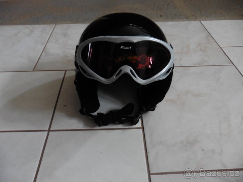 Lyžařská helma - přilba + brýle - 2
