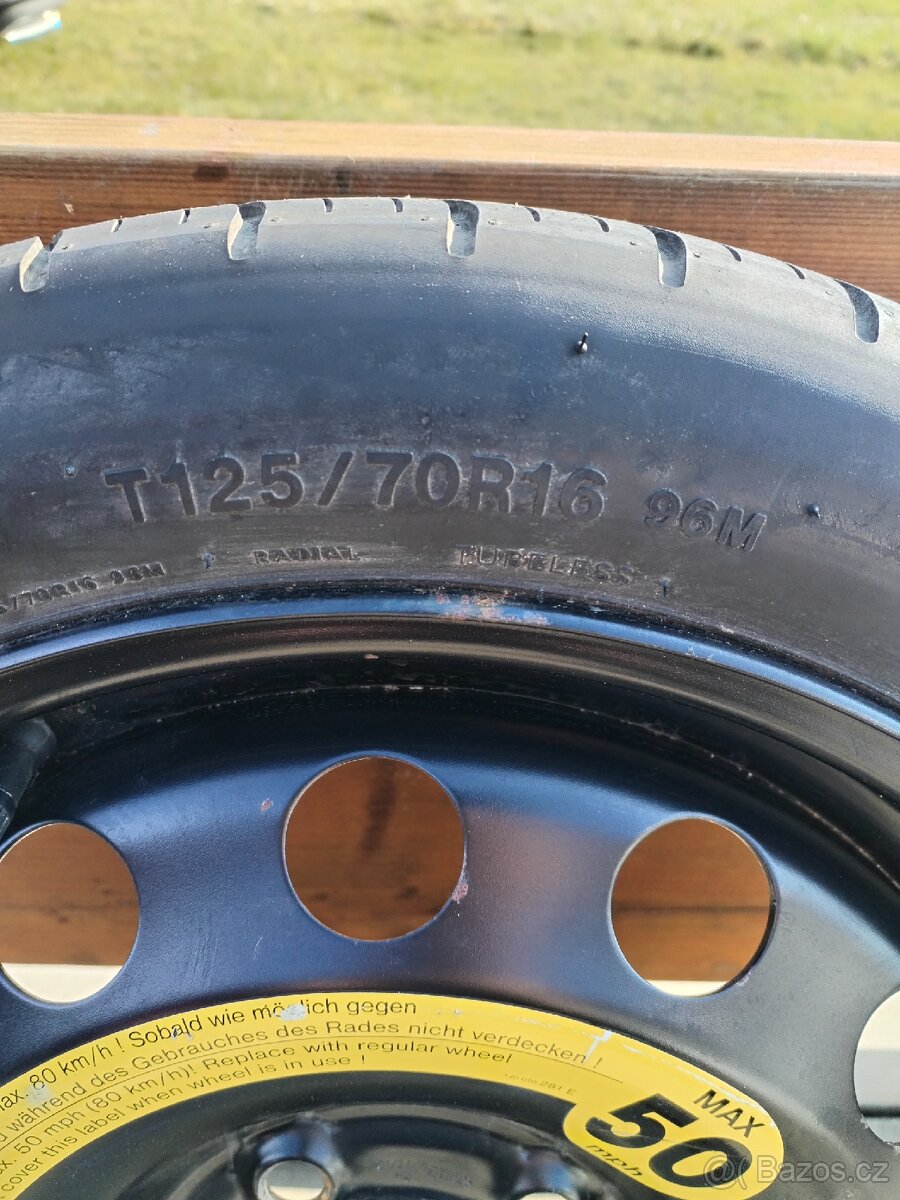 Dojezdové kolo, 125/70/R16 - 2