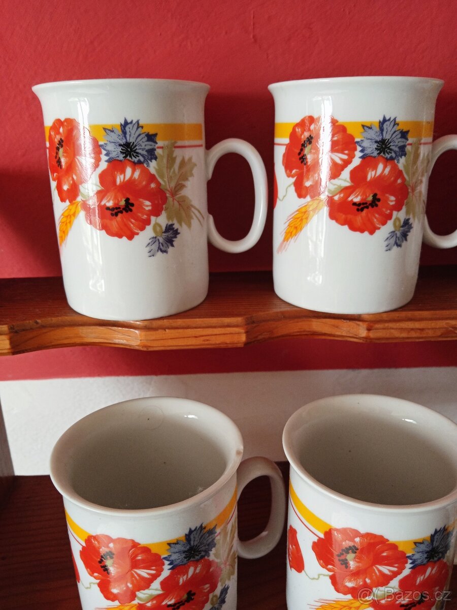 Retro hrnky vlčí máky EPIAG - 2