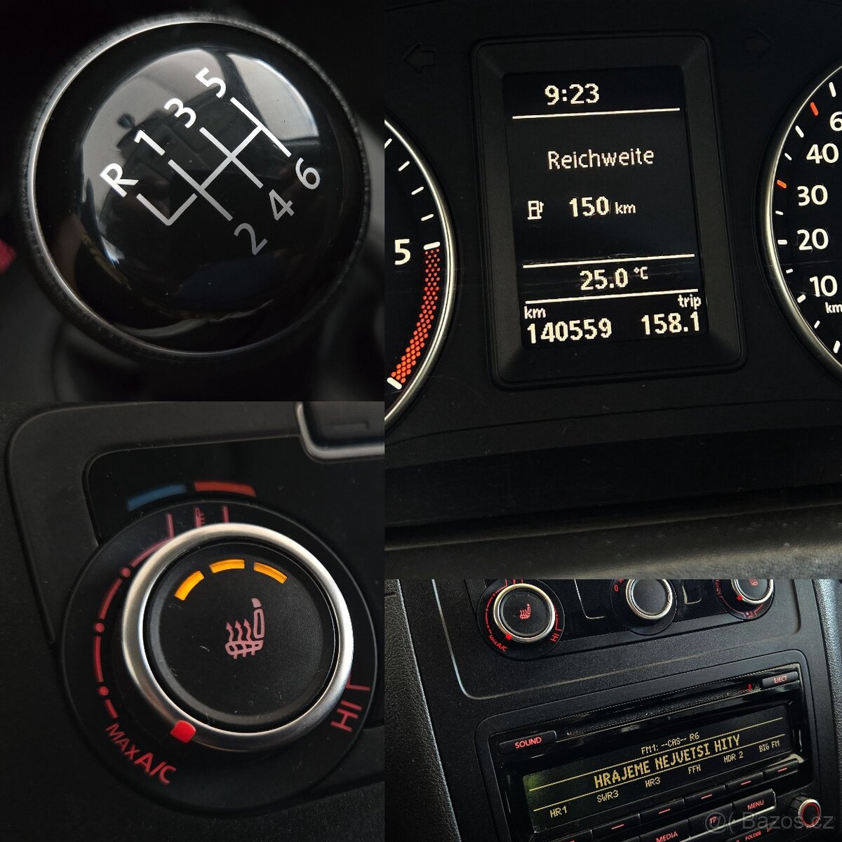 VW CADDY 2,0 TDi LONG 103kW 7 MÍST, 1.MAJ 140.tkm VÝHŘEVY - 2