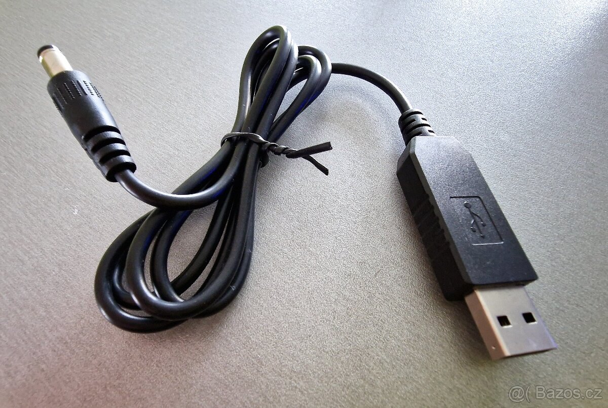 Redukce s měničem napětí z USB na DC 5.5/2.1mm s výstupem 9V - 2