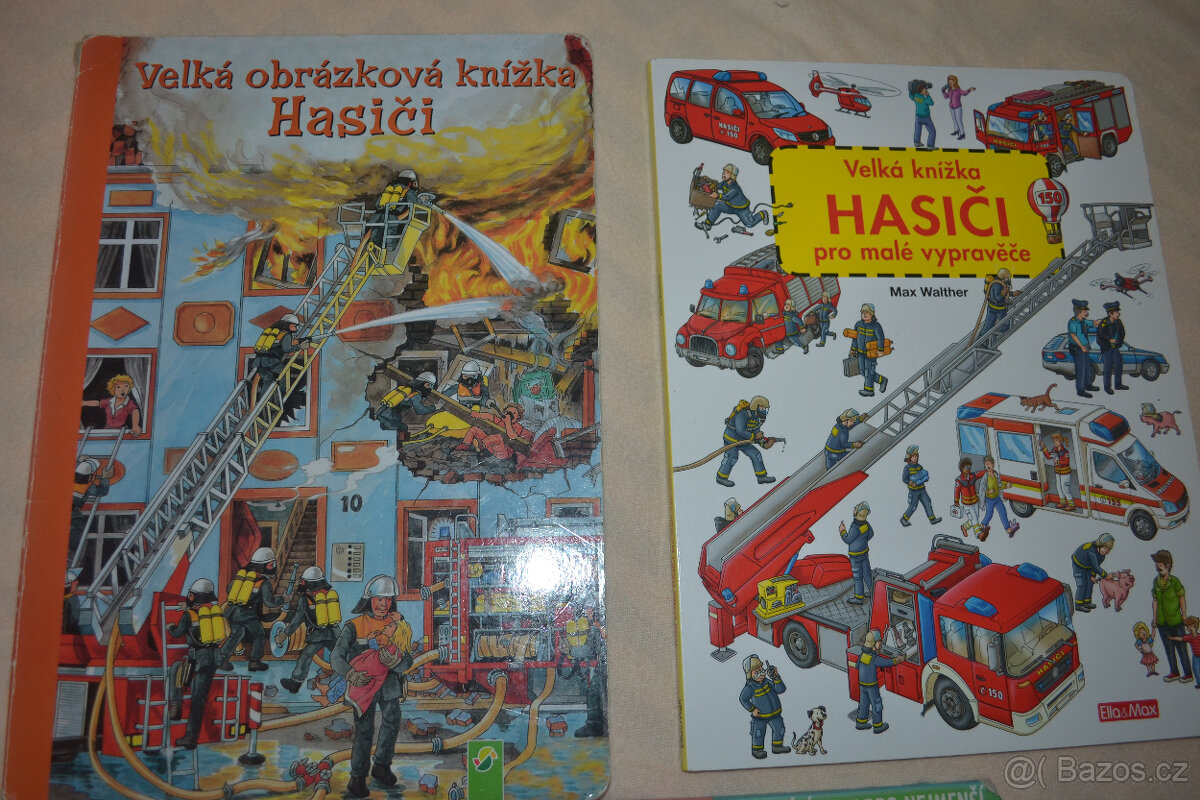 knihy Hasiči a Mašinka pro malé děti, velkoformátové - 2