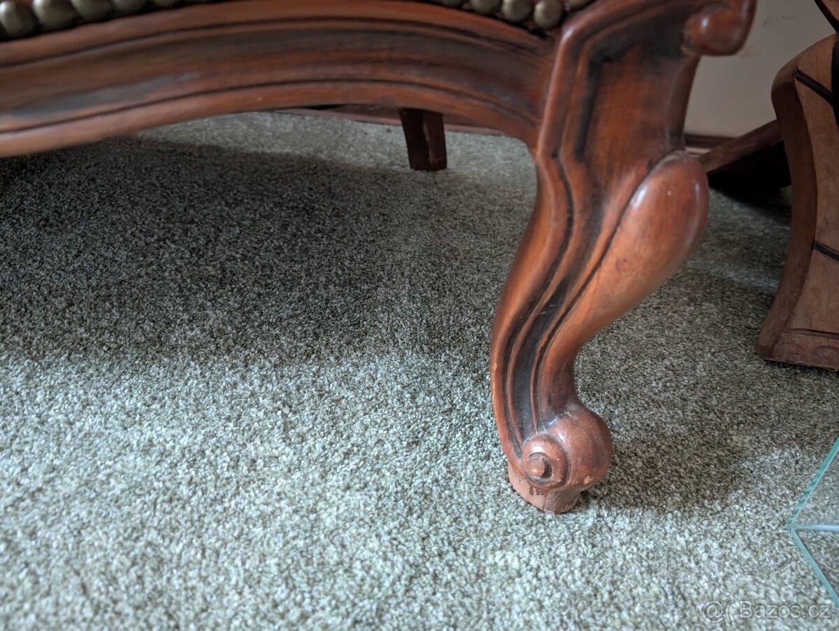 Gauč/sedačka kožená retro - 2