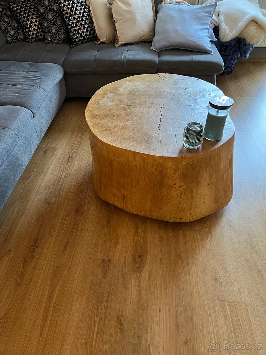 Dubový špalek / konferenční stolek - 2