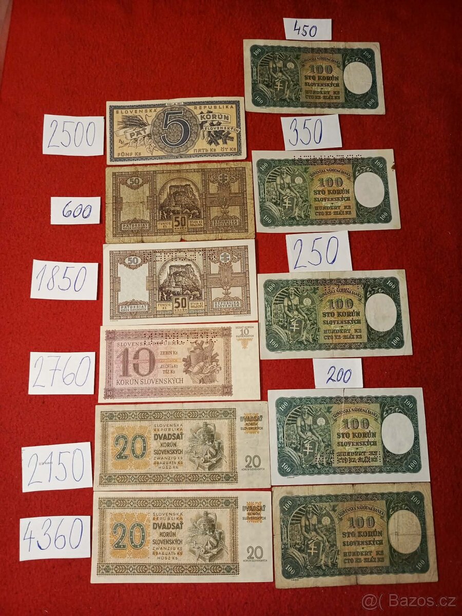 Slovenská bankovky - 2