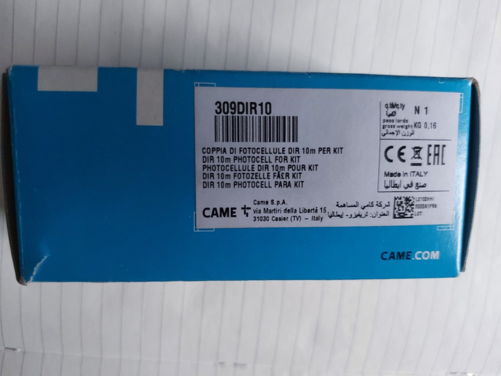 DIR 10 CAME Fotobuňky, čidla - 2