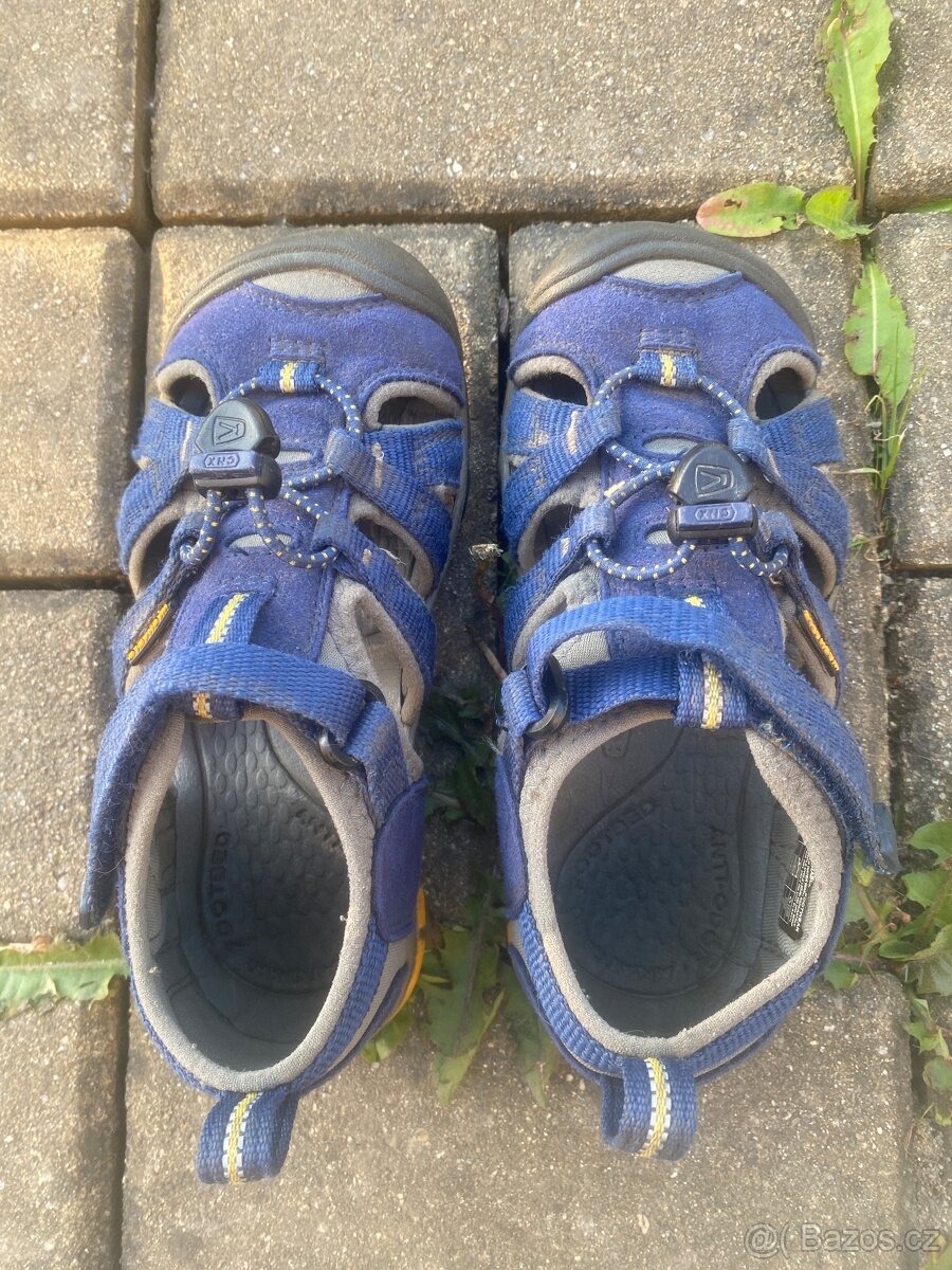 Sandále Keen, modré (blue depths/gargoyle), vel. US12, EU30 - 2