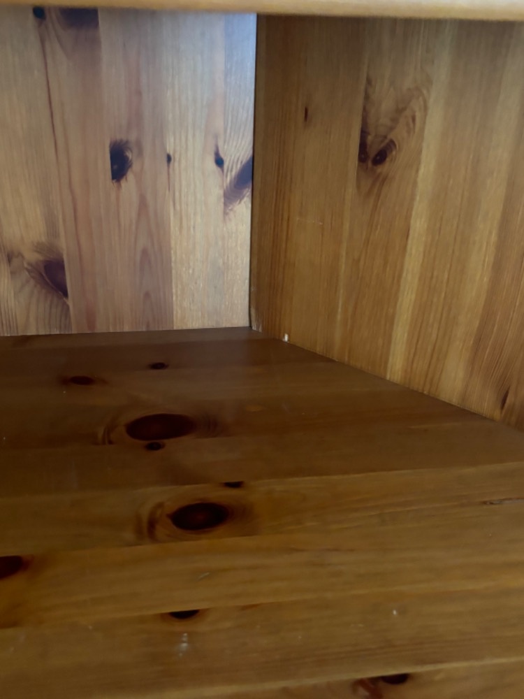 Rohová skříň Leksvik IKEA, masivní borovice, mořidlo antik - 2