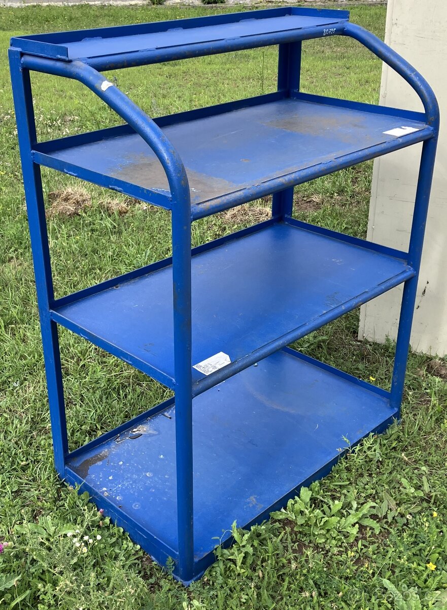 Dílenský regál - trubkový s policemi - kovový - 2