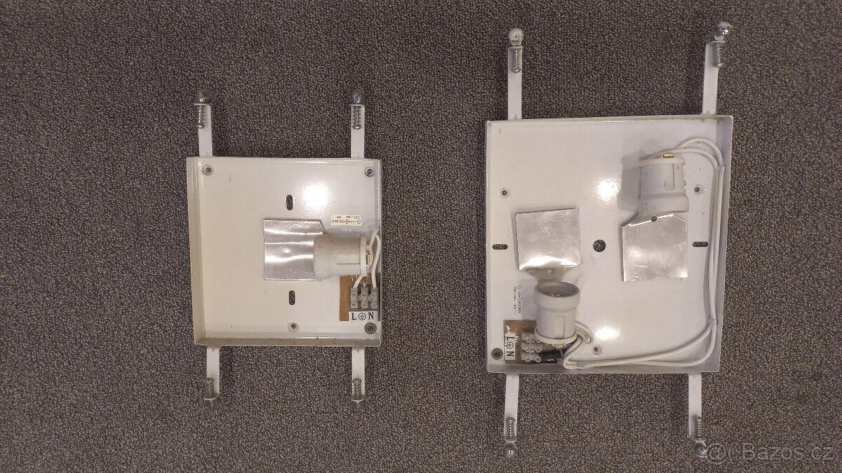 Skleněné nástěnné svítidlo - 3 kusy - 2