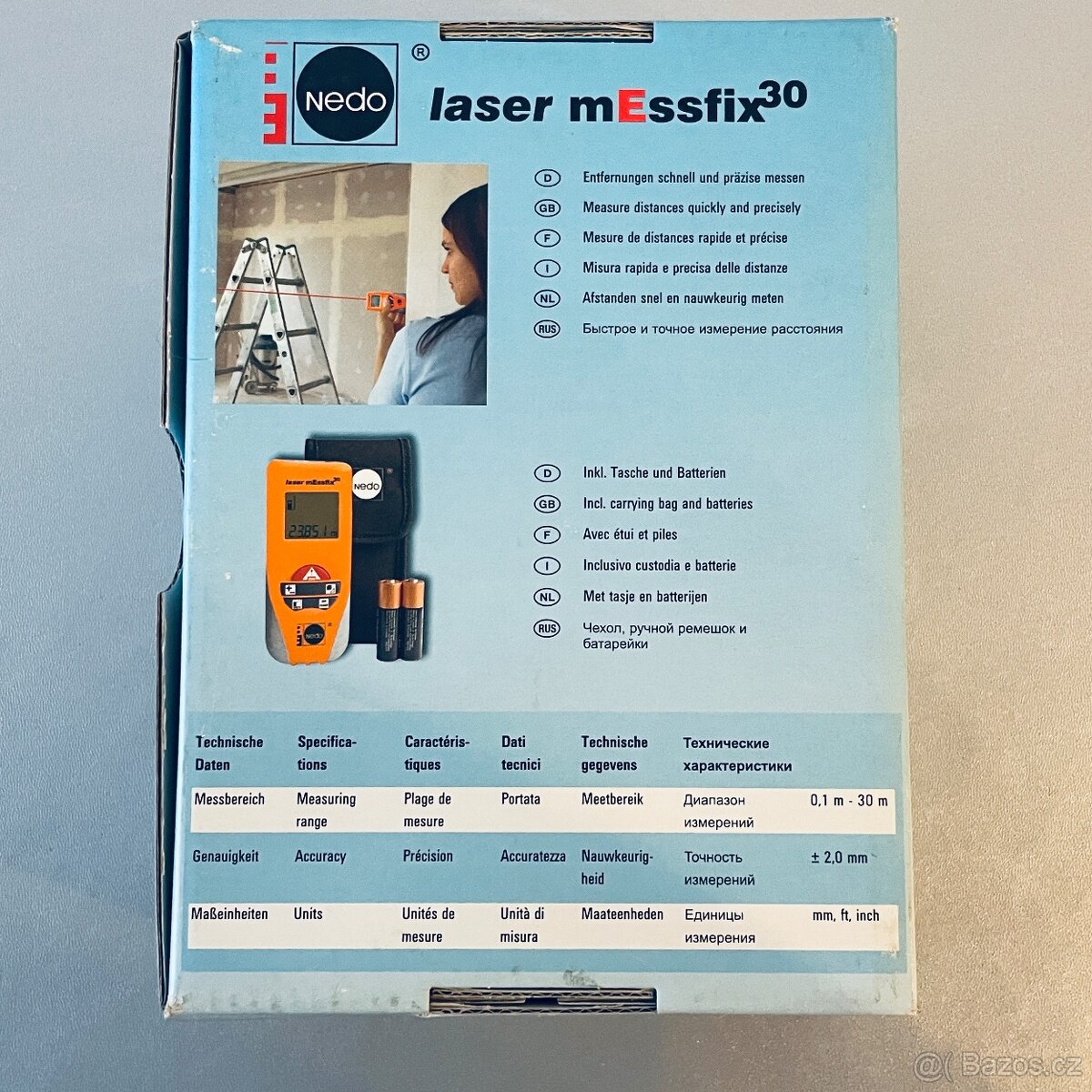 Laserový dálkoměr Messfix 30 Nedo, nový - 2