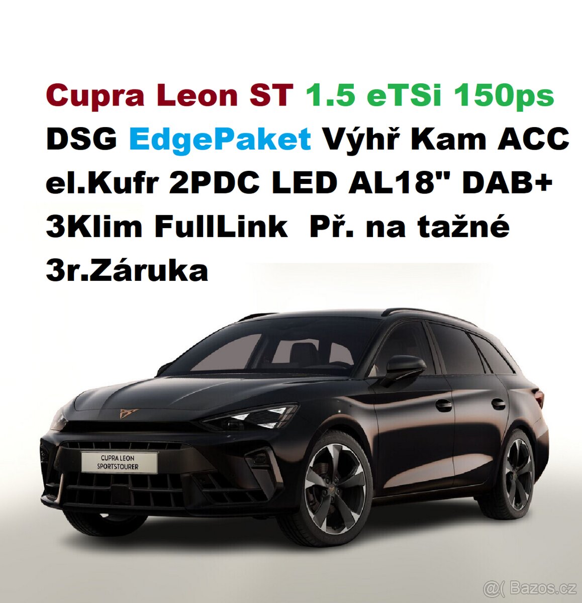 Cupra Leon ST 1.5eTSI 150ps Aut EdgeP 3Kam DPH AL 10/25 - 2