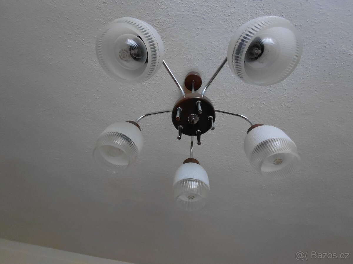 Dva retro lustry + lampa - 2