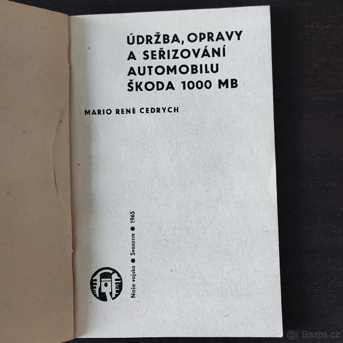 Údržba, opravy a seřizování automobilu Škoda 1000 MB - 2