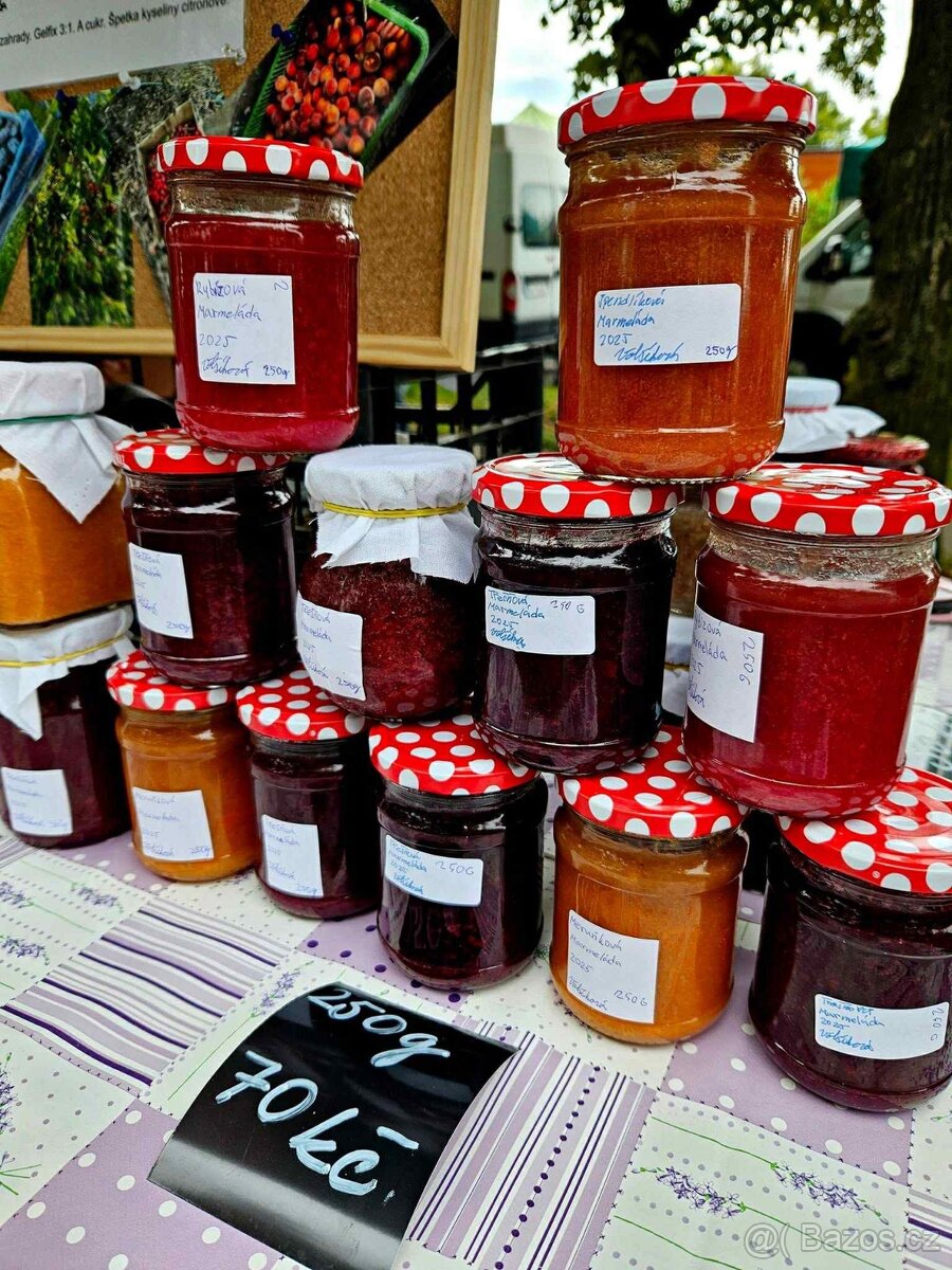 domácí marmelády ze 100% ovoce z naší zahrádky - 2