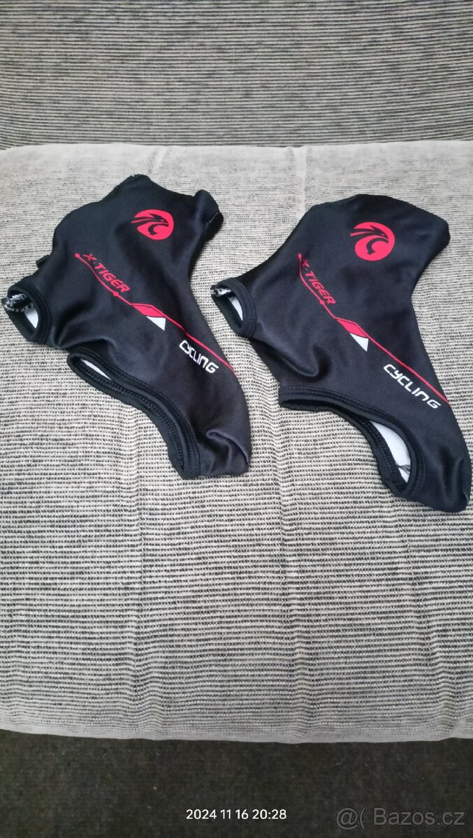 Návleky na cyklistické tretry. L a M. - 2