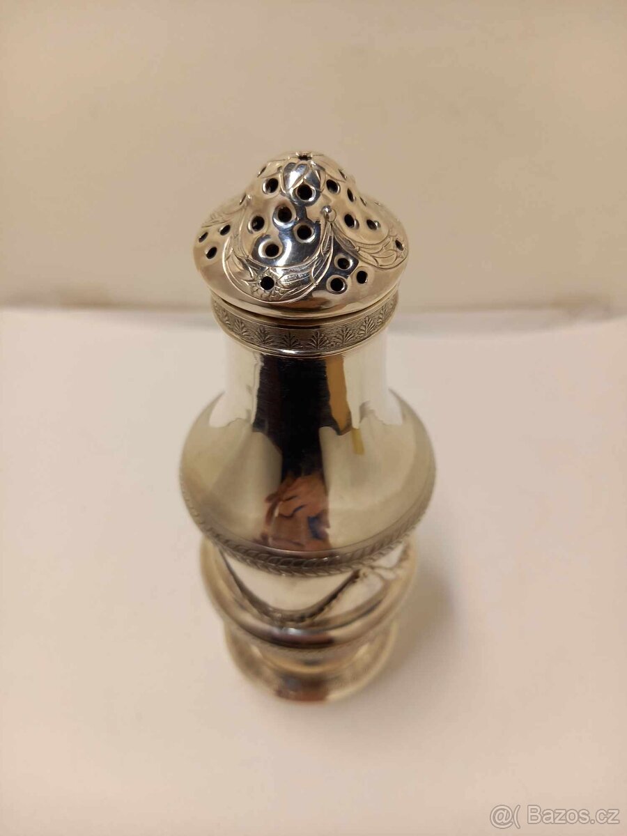 Starožitná stříbrná cukřenka - Francie - 2