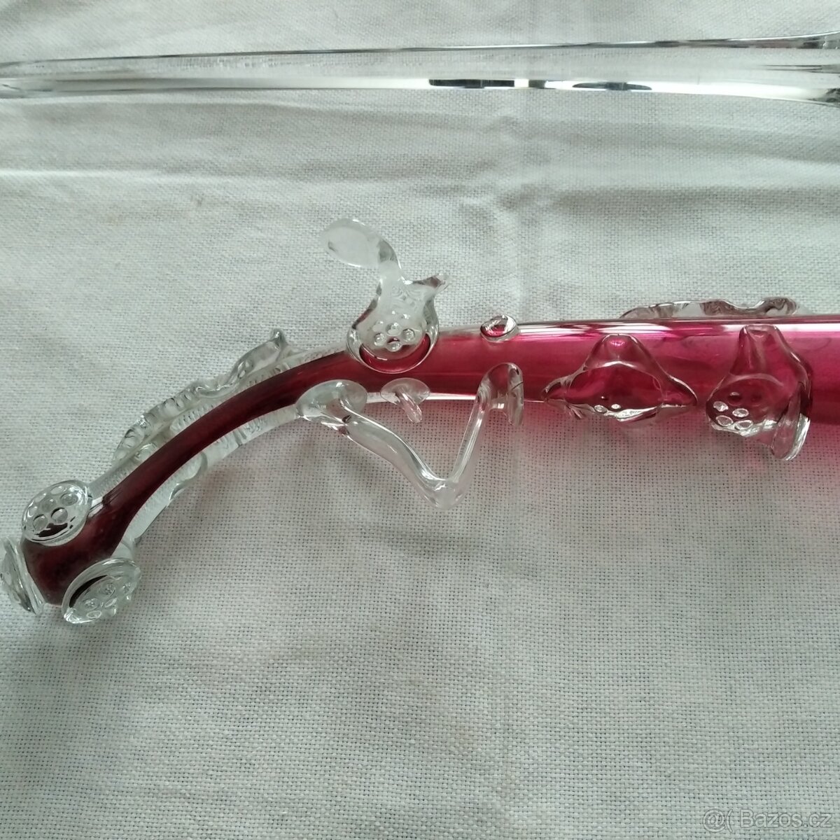 stare hutni barevne sklo vazy,misy,sklenice atd. - 2