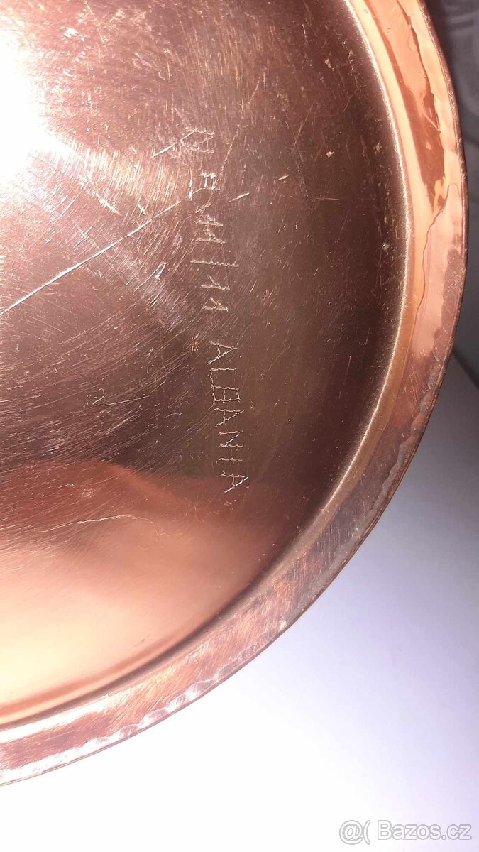 Kovová konvička Albanie - 2