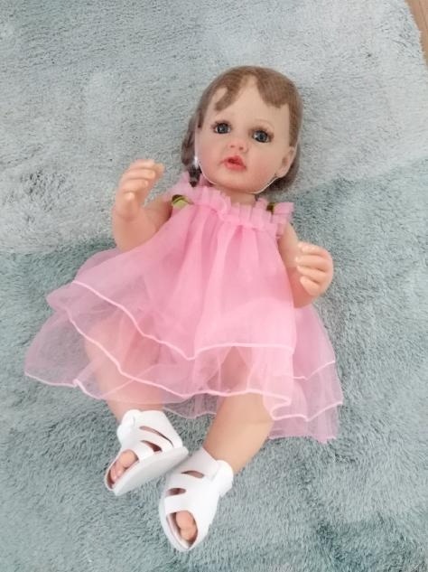 panenka celovinyl v růžových šatičkách, s botami - 2