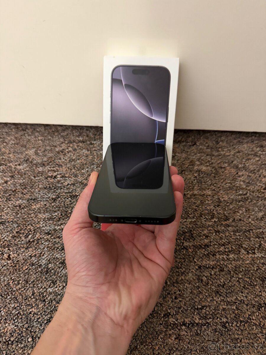 Apple iPhone 16 Pro 256gb Black Titan. TOP STAV, ROK ZARUKA - 2