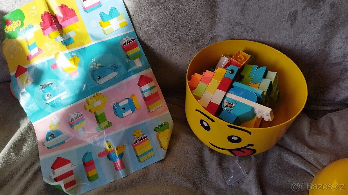 Lego Duplo hlava plus kostičky - 2