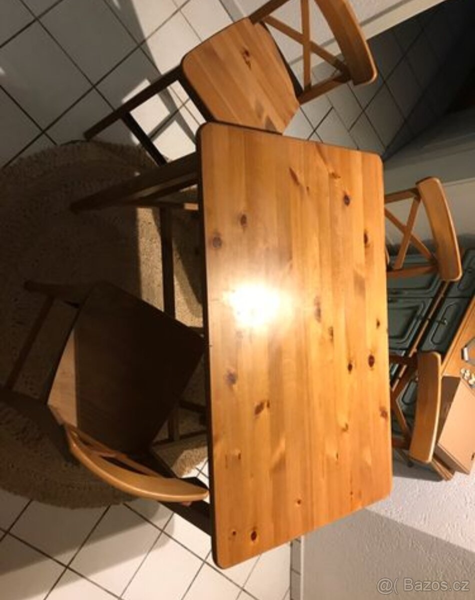 JÍDELNÍ BAROVÝ SET IKEA LEKSVIK - 2